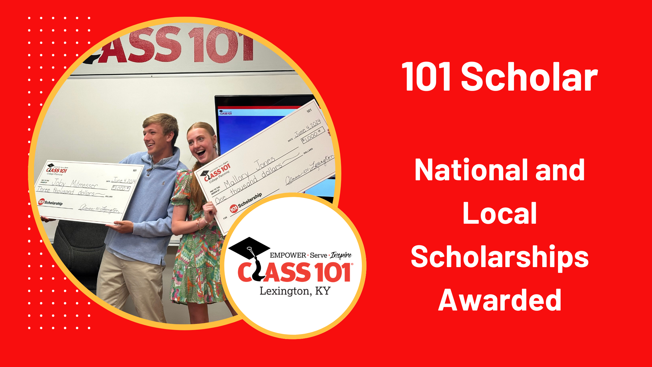 101 Scholar: National and Local Scholarships Awarded