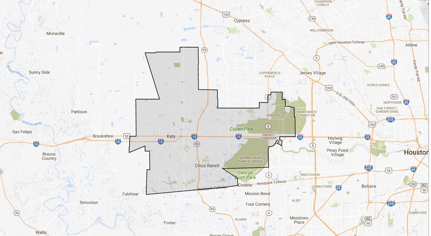 Katy ISD Map Boundaries