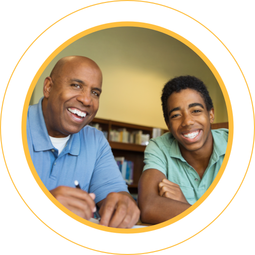 ACT- SAT - PSAT Test Prep- student and parent smiling